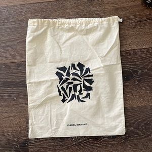 Isabel Marant Cream Black Dust Bag